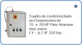 Cuadro de control para compresores de 15 -20 HP  3F 220 Vac2